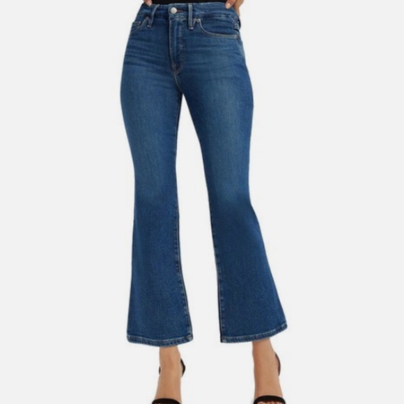 NWT Good American Good Legs Crop Mini Bootcut Jeans - Picture 1 of 5